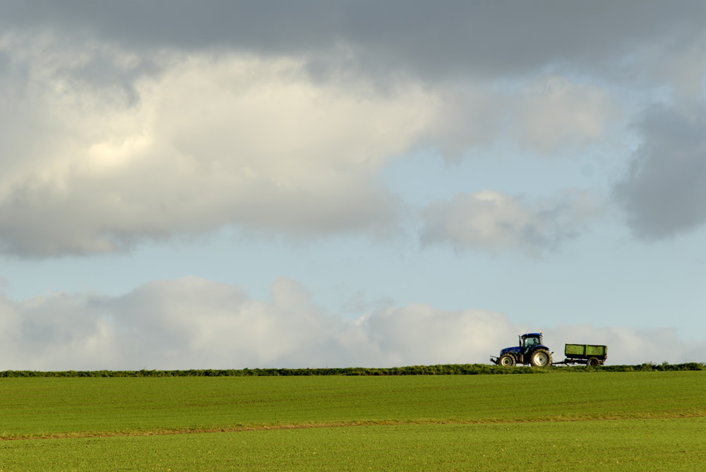 TRACTOR IN FIELD
